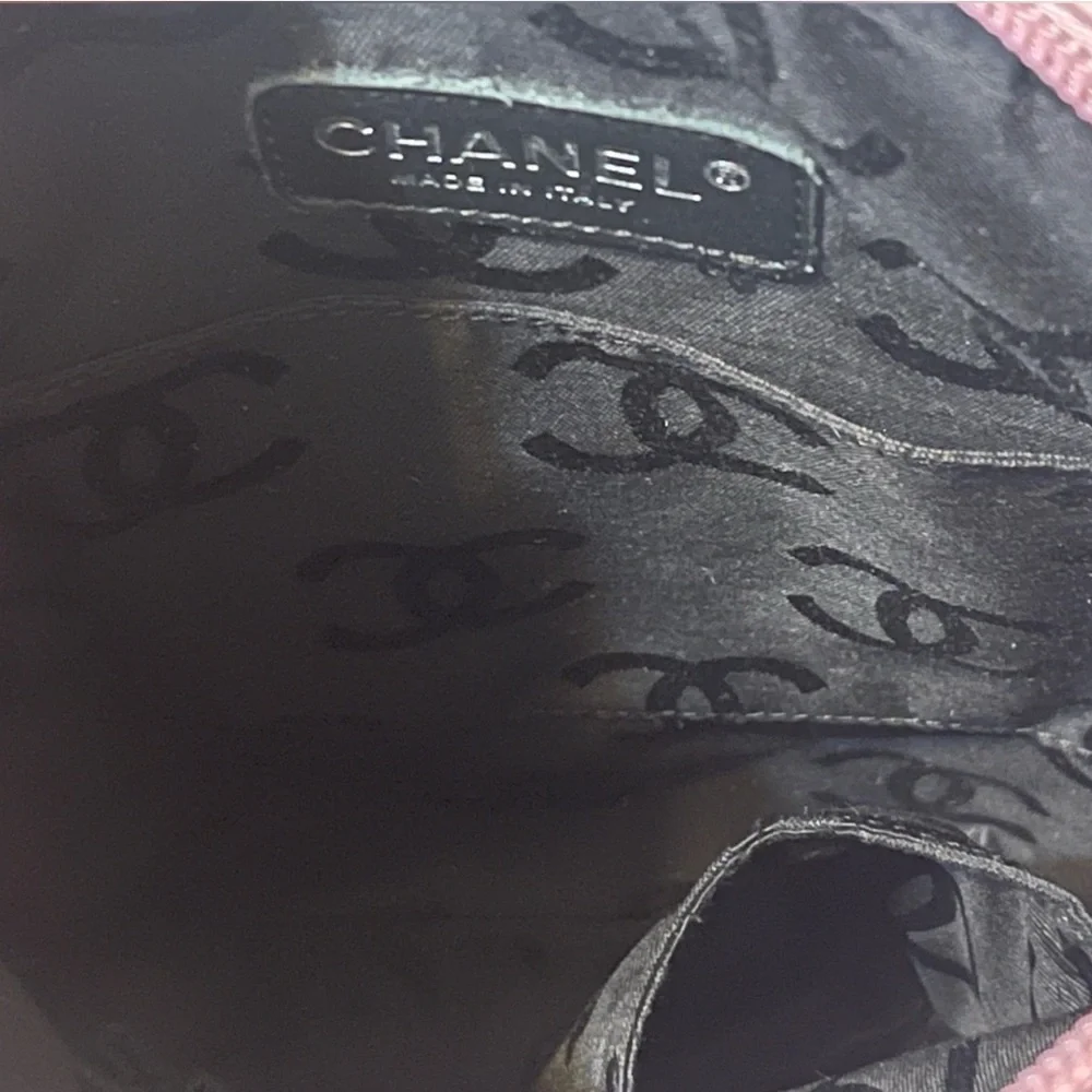 Authentic Chanel Cambon Crossbody Pink Black quilted CC Lambskin SALE!!